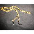 Gold plated 50cm Cable chain strap for driving ...