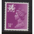 W65 XWL58 31p Purple FCP WALES - Unmounted Mint.