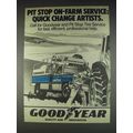 1982 Goodyear Pit Stop Tire Service Ad - Quick Change