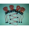 100 pcs 8" Red Pure Rubber Ball Bungee Tie Down...