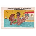 A SAPPHIRE CARD seaside humour by Quip unused p...