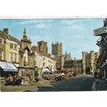 Market Place Wells Somerset Postcard unused