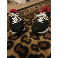 Reebok Men's Black Red White Leather Shoes Snea...