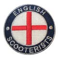 English Scooterist England Flag St George Iron/...