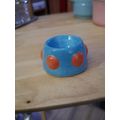 Cute Little Blue And Orange Egg Cup