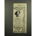 1953 Hotel Pierre Ad - Gisele MacKenzie Recordi...