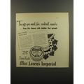 1953 Kraft Mac Laren's Imperial Cheddar Club Ch...