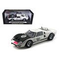 1966 Ford GT-40 MK 2 #98 White 1/18 Diecast Car...