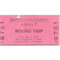 South Devon Railway Edmondson Ticket - Adult Ro...