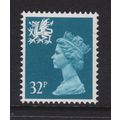 W66 32p Greenish blue WALES - Unmounted Mint.