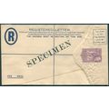 St Vincent 1951 6c violet on cream Registered E...