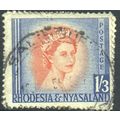 Rhodesia & Nyasaland 1954 - SG10 - 1s.3d red/bl...