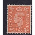GB 1941-2 GEORGE VI 2d PALE ORANGE USED SG488