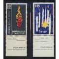 Israel Stamps Scott #220 To 221, Mint Never Hin...
