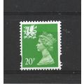 Wales.W79 20p Bright Green.Unmounted Mint.Aug25