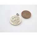 UNUSED 22MM STERLING SILVER MALE/FEMALE CHARM/P...