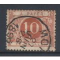 BELGIUM 1895 POSTAGE DUE 10c VALUE USED