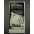 1991 Florida's Lower Keys Ad - Made with all na...
