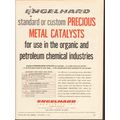 ENGELHARD INDUSTRIES 1962 Precious metal cataly...