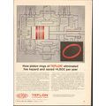 DU PONT 1962 Teflon piston rings eliminate fire...