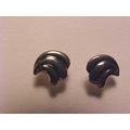Silver Wave Earrings Pierced Triple Wisp Earrin...