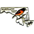 Maryland with Baltimore Oriole Fridge Magnet