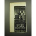 1955 Baker Furniture Ad -Appreciate the Finest