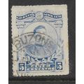 MEXICO 1917 5c BLUE HERRERA SG 397 FINE USED