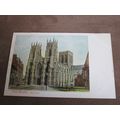 Early Peacock Postcard - West Front, York Minst...