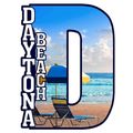 Daytona Beach Capital D Collage Fridge Magnet