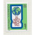 AUSTRIA 1982 25 YEARS MILCH DAY GLOBE WORLD EMB...