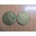 France Republic 1986 20 Centimes Coin