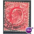 GB stamps 1902-10 KEV11 - 1d SG219 Slough 4