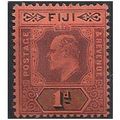 Fiji 1903 SG105 1d Dull Purple & Black/Red Moun...