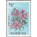 BARBUDA, FLOWER, Oleander, blue 1975, ½c