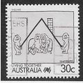 AUS 1988 30c 'LIVING TOGETHER - WELFARE' FINE U...