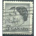 Canada 1957 - 5c black - Royal Visit - used