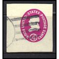 Used U536 4c Benjamin Franklin Very Fine Cut Sq...