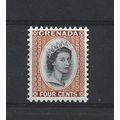 Grenada.SG216 4c Black and Brown-Orange.Mounted...