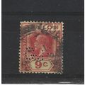 Ceylon.SG345 9c Red/Pale Yellow.Fine Used.May25v
