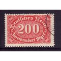 GERMANY 1923 200M RED on BUFF SG 231 FINE USED#4