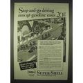 1935 Super-Shell Gasoline Ad - Stop-and-Go Driving
