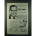 1949 Polident Denture Cleaner Ad - I Wear False...