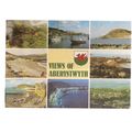 ABERYSTWYTH, multiview unused postcard by J. Ar...