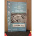 MANCHESTER CITY v LEICESTER CITY football progr...