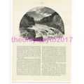 Rivers Meet, Devon, England, Victorian Book Ill...