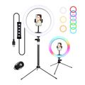 New Zacro 10" RGB Selfie Ring Light with Stand ...