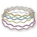 Wavy Shape Bangle Bracelets - BR-3M2129