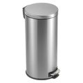 8-Gallon Round Stainless Steel Step Trash Can K...