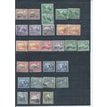 Cyprus stamps. 1938 GVI used lot to 18pi. Vario...